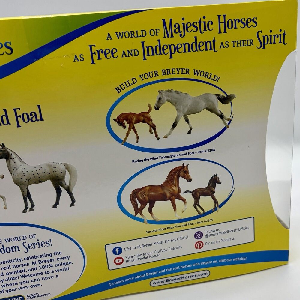 Breyer #62207 Spotted Wonders Knabstrupper & Foal Freedom Series White Brown NEW - Picture 4 of 12